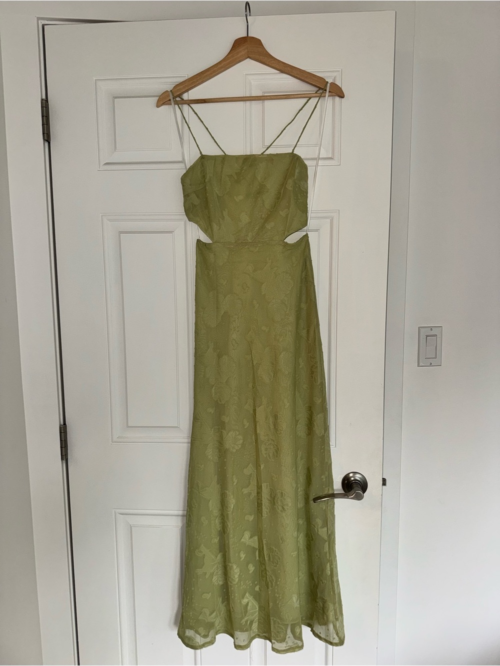 Hello Molly Olive Green Strappy Cutout Maxi Dress